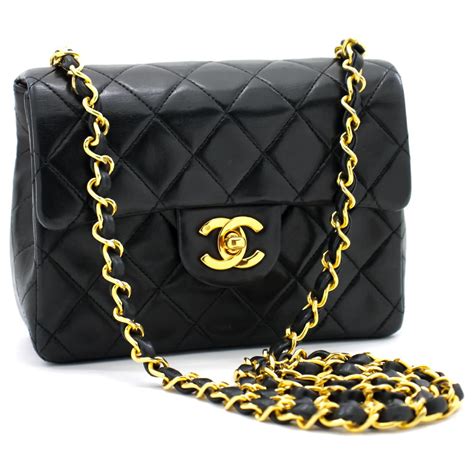 borsa chanel nera con catena|chanel borse italia.